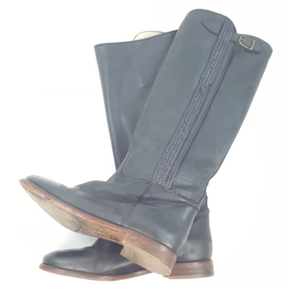 Anthropologie Candela Black Riding Boot